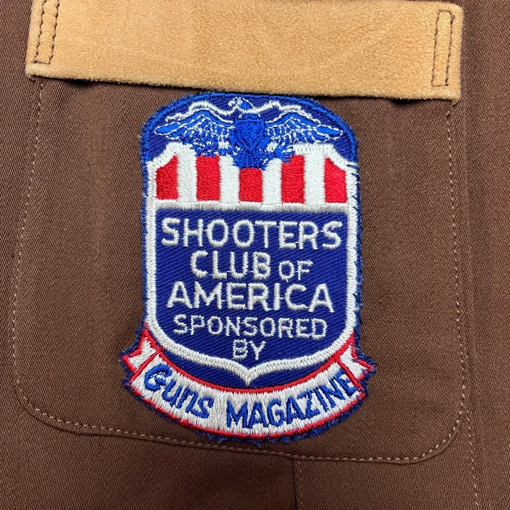 10 X Sport Clothing Shooting Jacket Brown Mens 42‎ Shooters Club America Patch